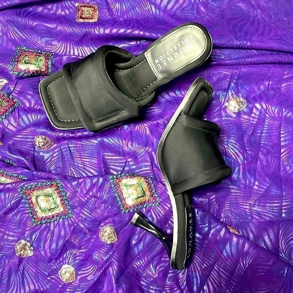 Journee Collection Tru Comfort Foam™ Addriel Women's Dress Sandals Black Mules 8 - Picture 5 of 11